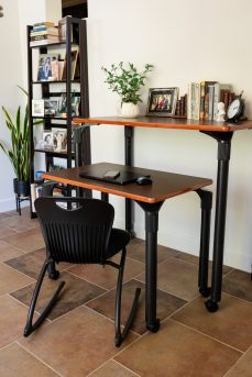 Plateau Standing Desk in Walnut