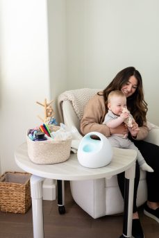Plateau Moon Table in Grey and Moonstone