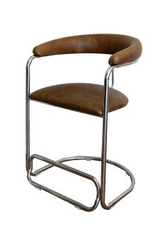 The Lorren Counter Height Stool In Brown-Olive